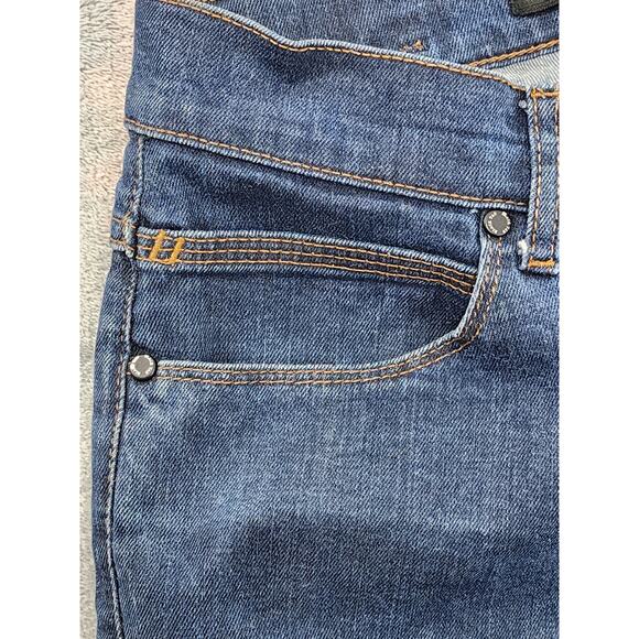 Zara Man Black Tag Straight Leg Denim Jeans Size 30 Blue Dark Wash Stretch Slim - Picture 2 of 16